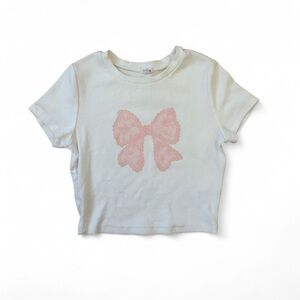 Pink Bow Garage Baby Tee